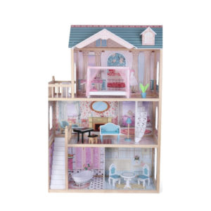 Puppenhaus Emily aus Holz mit LED-Licht